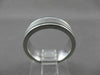 ESTATE 14KT WHITE GOLD MATTE & SHINY WEDDING ANNIVERSARY BAND RING 6mm #23155
