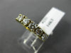 ESTATE 1.15CT DIAMOND 14KT YELLOW GOLD 3D 7 STONE WEDDING ANNIVERSARY RING #221