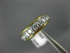 ESTATE .58CT DIAMOND 14K WHITE & YELLOW GOLD 3D WEDDING ANNIVERSARY RING #11548
