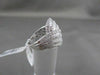 ANTIQUE WIDE 2.15CT DIAMOND 18KT WHITE GOLD FILIGREE MULTI ROW ANNIVERSARY RING