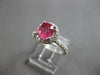1.4CT DIAMOND & AAA PINK SAPPHIRE 14KT WHITE GOLD OVAL & ROUND ENGAGEMENT RING