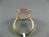 ESTATE LARGE 13.18CT DIAMOND & AAA PINK QUARTZ 18KT ROSE GOLD 3D 3 ROW FUN RING