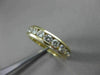 ESTATE 1.95CT DIAMOND 14KT YELLOW GOLD 3D ROUND CHANNEL ANNIVERSARY RING #14573