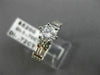 ESTATE 1.42CT ROUND DIAMOND 14K WHITE GOLD 3D CHANNEL LOVE ENGAGEMENT RING 21347