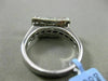 ESTATE WIDE 2.22CT DIAMOND & AAA RUBY 18KT WHITE GOLD CURVED RECTANGLE FUN RING