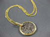 ESTATE 1.54CT MULTI COLOR FANCY DIAMOND 14KT YELLOW GOLD 3D BY THE YARD PENDANT