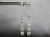 EXTRA LARGE 3.53CT DIAMOND 14KT WHITE GOLD 3D GRADUATING JOURNEY EARRINGS 28178