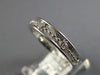 .12CT DIAMOND 14KT WHITE GOLD FILIGREE BEADED ETERNITY WEDDING ANNIVERSARY RING