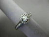 ESTATE .50CT DIAMOND 14KT WHITE GOLD CLASSIC ROUND HALO FILIGREE ENGAGEMENT RING