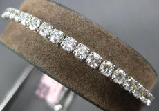 3.0CT DIAMOND 14K WHITE GOLD ROUND SEMI ETERNITY ADJUSTABLE LOVE TENNIS BRACELET