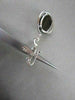 ESTATE OVAL 13.75CT AAA SMOKEY TOPAZ & DIAMOND 18KT W HITE GOLD DROP EARRINGS!!!