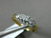 ESTATE .75CT DIAMOND 14KT WHITE & YELLOW GOLD 5 STONE GRADUATING SEMI BEZEL RING