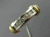 ESTATE .42CT DIAMOND 14K 2 TONE GOLD 3D FILIGREE WEDDING ANNIVERSARY RING #21533