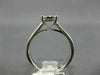 ESTATE .40CT DIAMOND 14K WHITE GOLD 3D CLASSIC SOLITAIRE CLUSTER HEART LOVE RING