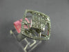 WIDE .68CT DIAMOND 18KT WHITE GOLD 3D ROUND & PRINCESS SQUARE OPEN FILIGREE RING