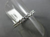 ESTATE 1.43CT DIAMOND 14KT WHITE GOLD 3D ETERNITY WEDDING ANNIVERSARY RING #2094