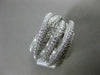 ESTATE MASSIVE 2.39CT DIAMOND 18K WHITE GOLD 3D MULTI ROW INTERTWINING LOVE RING