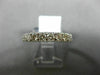 ESTATE .70CT DIAMOND 14KT WHITE GOLD 3D CLASSIC SEMI ETERNITY ANNIVERSARY RING