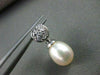 ESTATE .17CT DIAMOND & AAA SOUTH SEA PEARL 18KT WHITE PENDANT WITH CHAIN #1193
