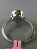 ESTATE GIA .43CT DIAMOND 18K TRI COLOR GOLD DOUBLE HALO FILIGREE ENGAGEMENT RING