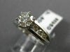 ESTATE 1.26CT ROUND DIAMOND 14KT WHITE GOLD 3D CHANNEL ENGAGEMENT RING #20722