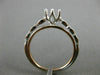 ESTATE .08CT DIAMOND 14K WHITE & ROSE GOLD 3D 6 PRONG SEMI MOUNT ENGAGEMENT RING