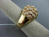 ESTATE LARGE 3.76CT ROUND DIAMOND 18KT ROSE GOLD 3D MULTI SHELL CLUSTER FUN RING