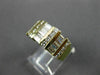 ESTATE WIDE 1.64CT DIAMOND 14KT YELLOW GOLD WEDDING ANNIVERSARY RING 9mm #11857