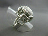 ESTATE LARGE 1.82CT DIAMOND 14KT WHITE GOLD CIRCULAR DOME SHAPED RING AMAZING!!
