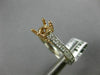 ESTATE .48CT DIAMOND 14KT 2 TONE GOLD 3D LUCIDA ROUND SEMI MOUNT ENGAGEMENT RING