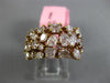 ESTATE WIDE 3.81CT PINK DIAMOND 18KT ROSE GOLD 3D MULTI SHAPE ANNIVERSARY RING