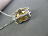 ESTATE 2.60CT ROUND CITRINE 14KT YELLOW GOLD SOLITAIRE FLOWER PENDANT #22167