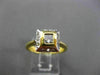 ESTATE .58CT DIAMOND 18KT WHITE & YELLOW GOLD PRINCESS CUT ENGAGEMENT RING #1273