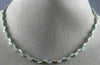 ESTATE 1.65CT ROUND DIAMOND 18K WHITE GOLD CLASSIC FLORAL WREATH NECKLACE #16481