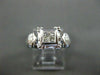 ESTATE .34CT DIAMOND PRINCESS & ROUND 18K W GOLD FRIENDSHIP PROMISE RING #15838