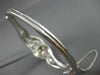 ANTIQUE WIDE .22CT OLD MINE DIAMOND 14KT WHITE GOLD SWIRL BANGLE BRACELET #22146
