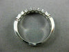 ESTATE .50CT DIAMOND 14KT WHITE GOLD 9 STONE SEMI BEZEL ETOILE ANNIVERSARY RING