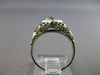 ANTIQUE ART DECO .59CT OLD MINE DIAMOND 18K WHITE GOLD 3D ENGAGEMENT RING #27948