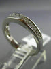 ESTATE .78CT DIAMOND 14KT WHITE GOLD 3D CLASSIC CHANNEL WEDDING RING BAND #1338