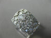 LARGE 2.0CT DIAMOND 18KT WHITE GOLD MULTI ROW SQUARE TRIANGULAR ANNIVERSARY RING
