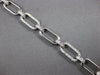 ESTATE WIDE & LONG 1.28CT DIAMOND 14K WHITE GOLD MULTI OVAL LINK TENNIS BRACELET