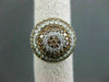 ESTATE LARGE 5.49CT MULTI COLOR & WHITE DIAMONDS 18KT ROSE GOLD FUN RING AMAZING