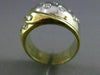 ESTATE WIDE .69CT DIAMOND 14KT WHITE & YELLOW GOLD MULTI ROW ETOILE RING #3330