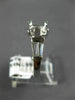 WIDE .65CT DIAMOND PLATINUM ROUND & BAGUETTE SEMI MOUNT ENGAGEMENT RING #18678