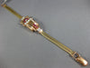 ANTIQUE CHALET .95 DIAMOND & AAA RUBY 14KT TRI COLOR GOLD ART DECO WATCH #2291
