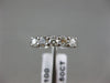 ESTATE .50CT DIAMOND 14KT WHITE GOLD 5 STONE SHARE PRONG ANNIVERSARY RING #18888