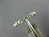 ESTATE .52CT DIAMOND 18K WHITE GOLD 3D ROUND 3mm BEZEL ETERNITY ANNIVERSARY RING