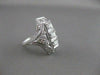ANTIQUE .45CT OLD MINE DIAMOND PLATINUM 3 STONE FILIGREE ENGAGEMENT RING #20968
