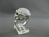 ESTATE LARGE 1.82CT DIAMOND 14KT WHITE GOLD CIRCULAR DOME SHAPED RING AMAZING!!