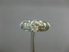 ESTATE .73CT ROUND & OVAL DIAMOND 14KT WHITE GOLD CLASSIC ENGAGEMENT RING #25939